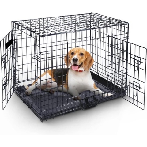 MaxxPet Hondenbench opvouwbaar - auto - bench voor honden - hondenren - 107x70x78cm