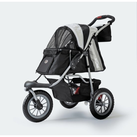 InnoPet Comfort EFA ECO - Hondenbuggy - Zwart/Zilvergrijs - 87x50x102cm