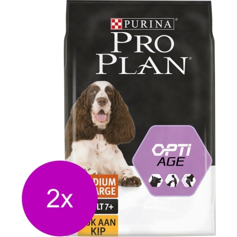 Pro Plan Dog Senior Medium & Large Breed - Hondenvoer - 2 x Kip 14 kg