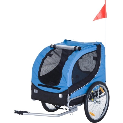 Paws & Claws - Hondenfietskar - Fietskar - 130 x 90 x 110 cm - Blauw/Zwart