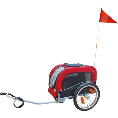 Nobby Hondenfietskar Senlima - Rood - Zwart - tot 15 kg - 60/117 x 53 x 60 cm