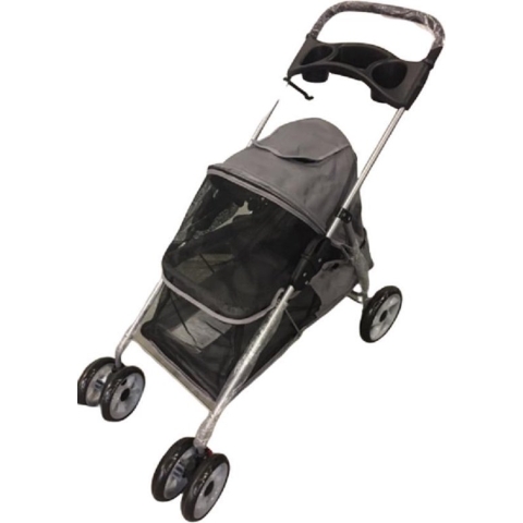 Topmast Hondenbuggy Buggie 4 wielen Antraciet 94 x 46 x 91,5 cm