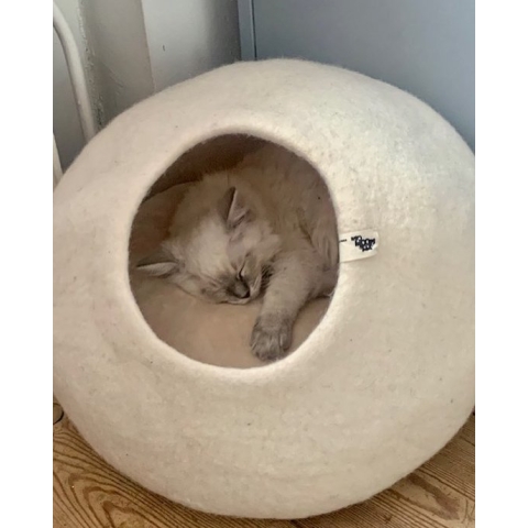 Cat cave kattenmand wit - SnoozyCave