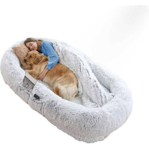 Human Dog Bed XXL - 175x100cm - Honden Bed Voor Mensen - Grijs