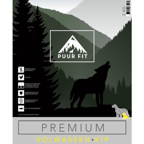 Puur Fit Premium - Hondenvoer - Volwassen Klein - Kip - 12 kilo