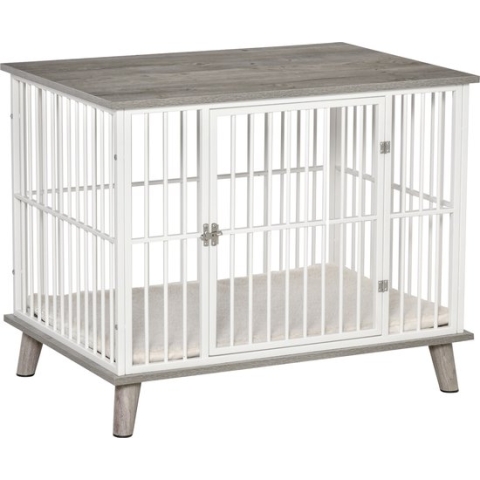 PawHut Verhoogde design hondenkooi D02-069V01