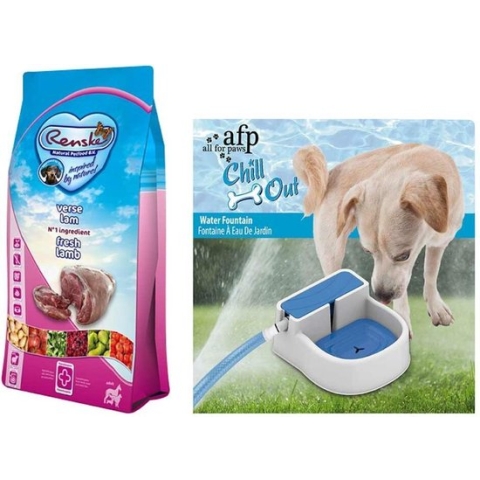 Renske Super Premium Adult Lam Graanvrij & Afp Waterbak Pakket
