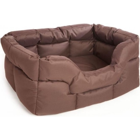 Hondenmand - Waterproof - bruin - Large - 75 x 60 x 27 cm (l x d x h)/ Kussen 8 cm dik
