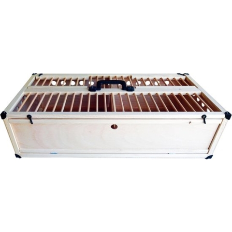 Wielink Opleermand hout + Scheiding 80X40X22CM