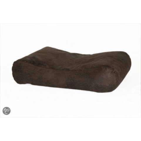 Comfort Kussen Hondenkussen Deluxe pilotenleer 100 x 75 cm - Donkerbruin