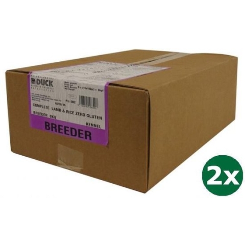 2x8 kg Duck lam / rijst compleet breeder