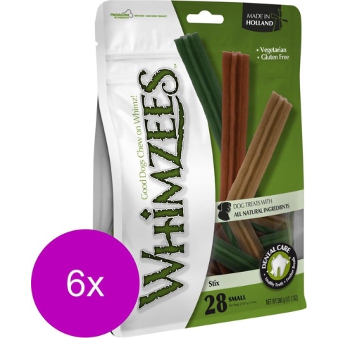 Whimzees Stix Small - Hondensnacks - 6 x 28X11.9 cm