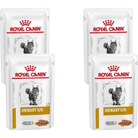 Royal Canin Veterinary Diet Urinary S/O Morsels Gravy Wet - Kattenvoer - 4 x 12x85 g