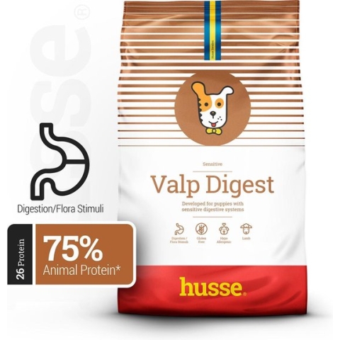 Husse Valp Digest - Lam & Rijst - Puppy Hondenvoer tot 12 Maanden - 12,5 kg