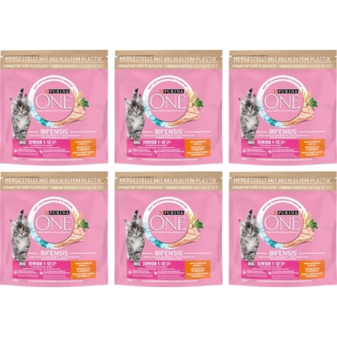 Purina ONE Junior - Kattenvoer - Kip & Volkoren Granen - 6 x 1.5kg