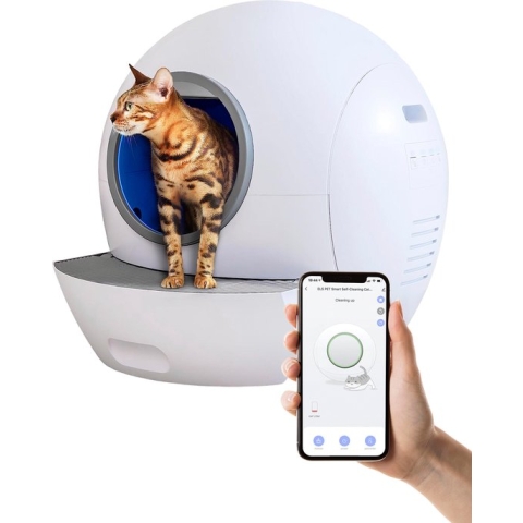 ELS PET Zelfreinigende Kattenbak XXL - Automatische kattenbak met app - 60L