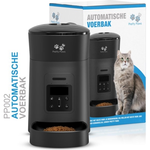 Pretty Paws PP002 Professionele Automatische Voerbak - Instelbaar voedingsschema  - Voerautomaat -  Voerbak Kat Automatisch