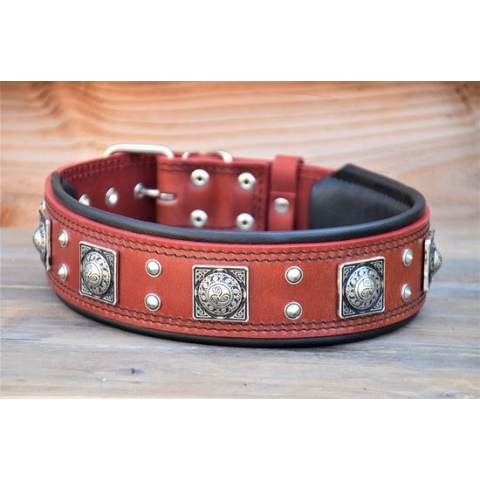 THE EROS "RED" HONDEN HALSBAND MAAT L HALSMAAT 57.5-67.5 CM