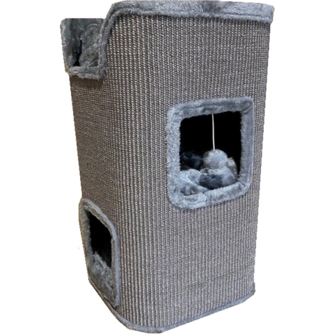 Krab/Klimmeubel met 2 gaten 70 cm grijs 70*40*40 cm