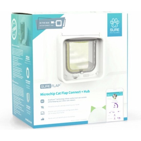 Sureflap Microchip Kattenluik Connect Bundel - - Wit