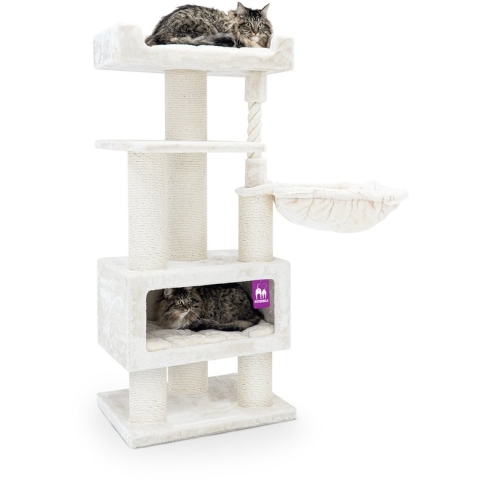 Petrebels Parklane 131 Krabpaal - Creme - Extra Dikke Stammen - 58 x 45 x 131 cm