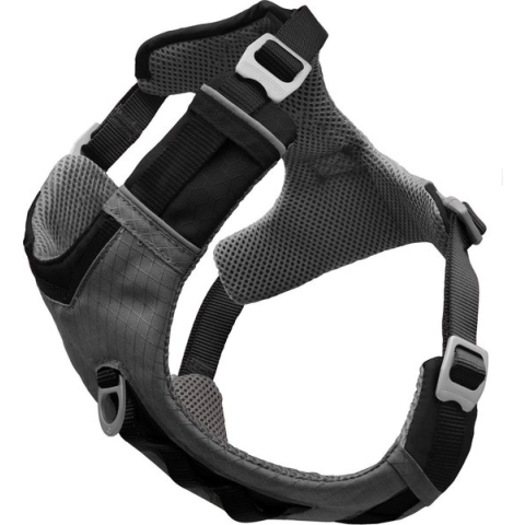 KURGO Journey Air Harnas / Hondentuigje - Ripstop - Ademend Mesh - Grijs - XL - Nekomtrek: 61 - 89 cm - Borstomtrek: 71 - 112 cm (GELIEVE ALVORENS BESTELLEN OPMETEN)