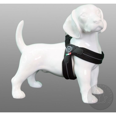 Tre Ponti Fibbia Tuig Zwart - Borstomtrek 43 - 48 cm
