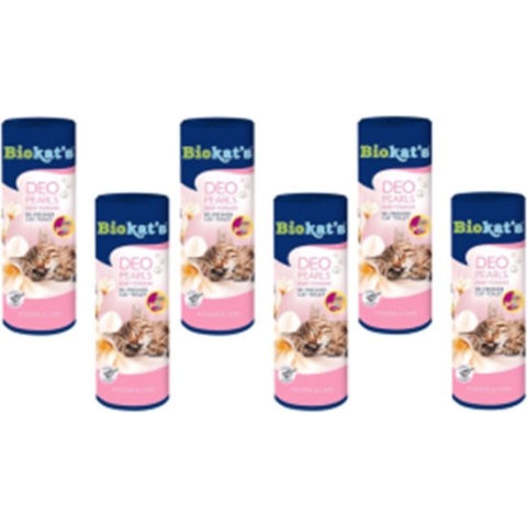6x Biokat's Deo Pearls Baby Powder - Kattenbakverfrisser - 700g