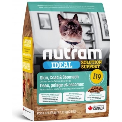 Nutram kattenvoer Sensitive Skin Coat I19 5,4 kg - Kat