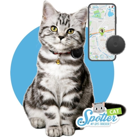 Spotter® Huisdier GPS Tracker Kat - Zonder Abonnement - Activity Tracker - Waterdicht - katten GPS - Nederlands merk