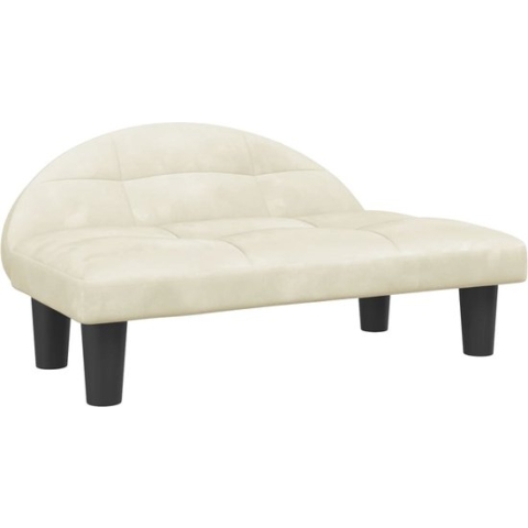 vidaXL-Hondenmand-70x52x30-cm-fluweel-crèmekleurig