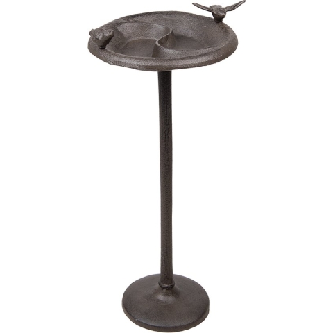 Clayre & Eef Vogelvoederbak 23x25x52 cm Bruin Ijzer