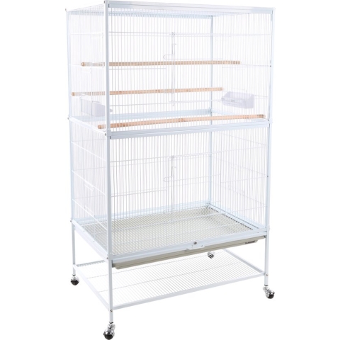 Flamingo - Voliere Sumba - Wit - 79 x 52 x 134 cm
