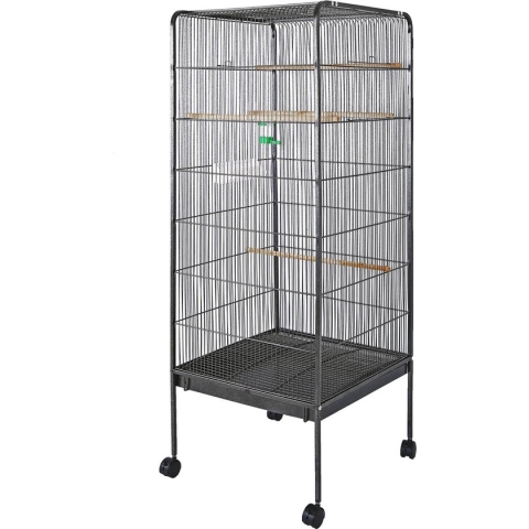 XL Vogelkooi voor kleine vogels en parkiet en/of papegaai; 54x54x146cm vogelvolière acapronis