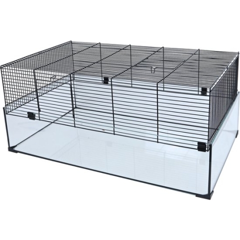 Interzoo hamsterkooi Hamsterscape 78x48x34,5 cm  zwart