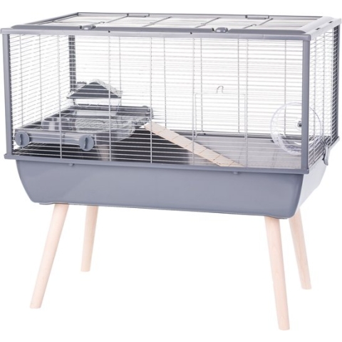 Zolux Neolife 80 Hamsterkooi - Dierenverblijf - 78x48x75 cm - Grijs