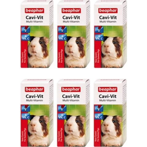 6x Beaphar Cavi-Vit Multivitamine - Voedingssupplement - 20ml