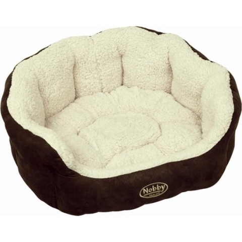 Nobby comfortbed ovaal taika bruin - 55 x 50 x 21 cm