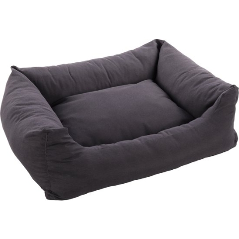 Flamingo Panama - Mand Honden - Mand Panama Rechthoekig+rits Donkergrijs 100x80x30cm - 1st