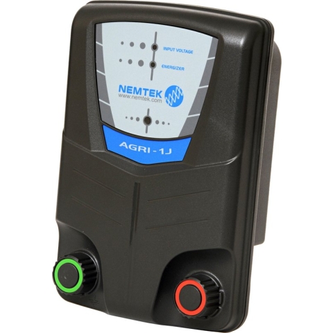 Nemtek Agri 10km - Schrikdraadapparaat Lichtnet en Accu - 1 Joule Output (incl. adapter en aansluitklemmen)