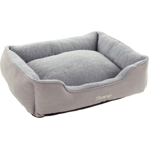 Flamingo Alisha - Mand Honden - Mand Alisha Rechthoekig Grijs 80x67x22cm - 1st
