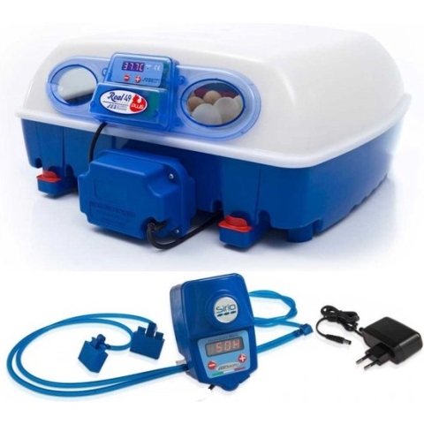 Borotto Real 49 Plus Expert - inclusief automatische vochtcomputer (Sirio)- volautomatische broedmachine - kwartel - kip - vogels - papagaai - fazant - gans