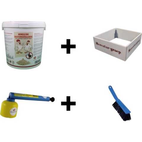 Diatomeeënaarde compleet set - Kippen - Bloedluis