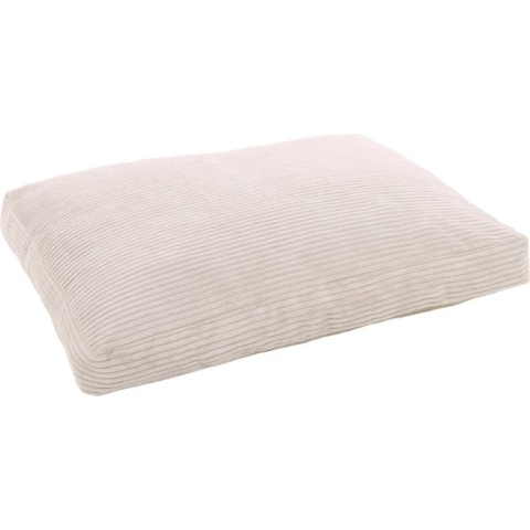 Flamingo - Velluto Hondenkussen Beige Rechthoekig - 80x60x10CM - Afneembare Hoes En Antislip Bodem