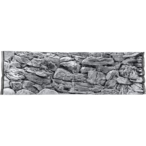 Ceramicnature Achterwand Aquarium 1,16 Meter Polyester Grijs