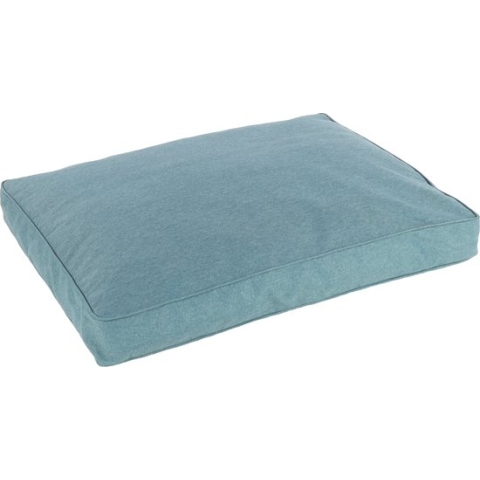Flamingo Valeco - Kussen Honden - Kussen Valeco Rechthoekig+rits+rand Blauw 80x60x10cm - 1st