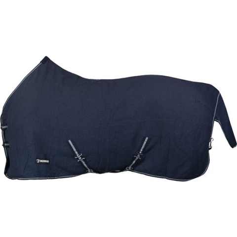 Horka - Wafelkatoen Cooler - Zweetdeken - Deken - Blauw - 195