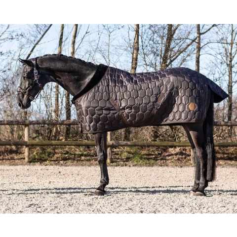 QHP - Staldeken Classy - Darkbrown - Maat 155/205