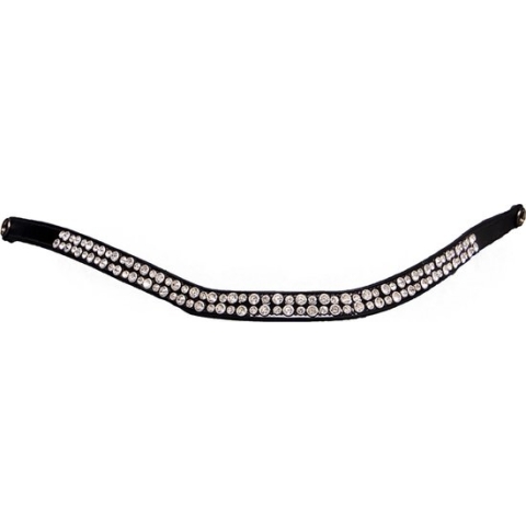 Presteq Frontriem Sparklingstar Bruin-zilver - middel