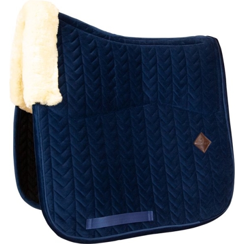 Kentucky Skin Friendly Saddle Pad Velvet - Navy - Maat Full - Dressage